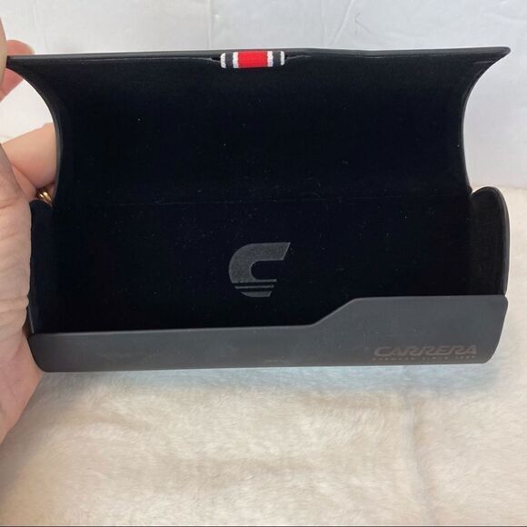 Carrera Black Flip Top Eye Glass Case - Picture 3 of 7